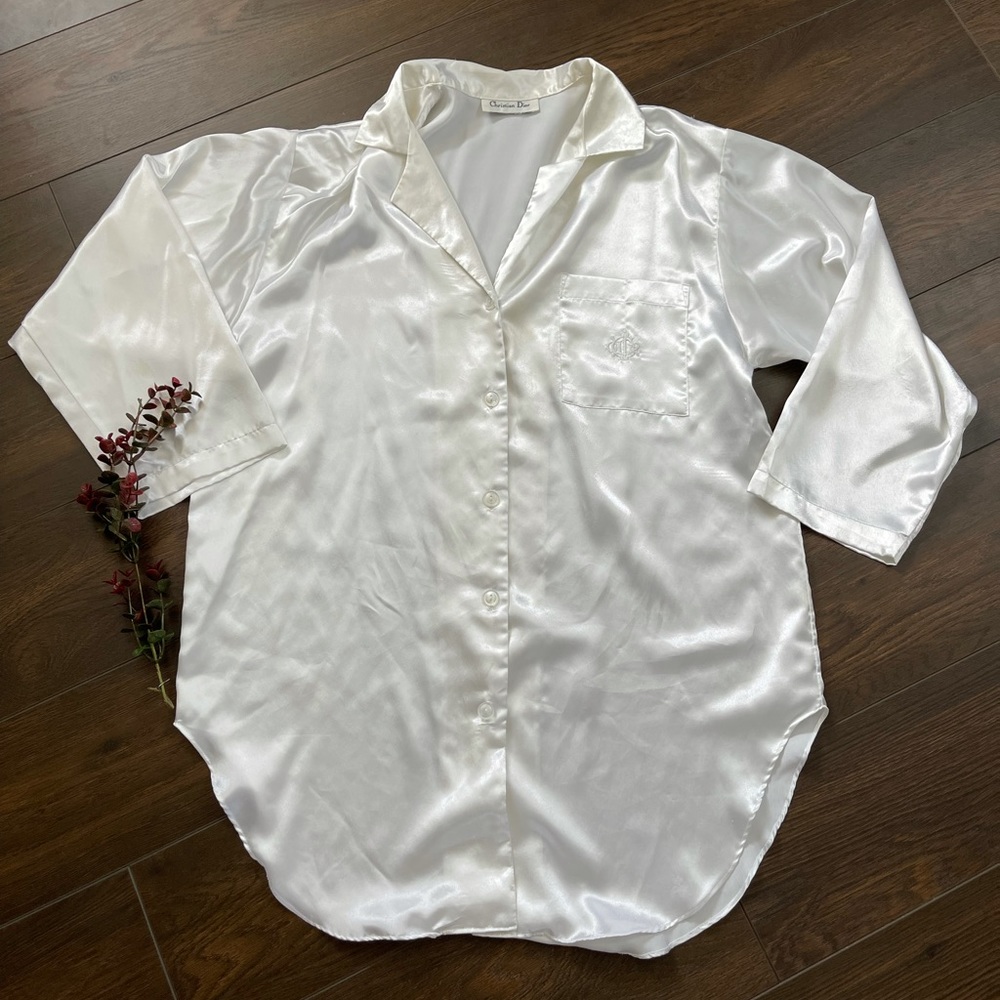 Christian Dior vintage pajama blouse